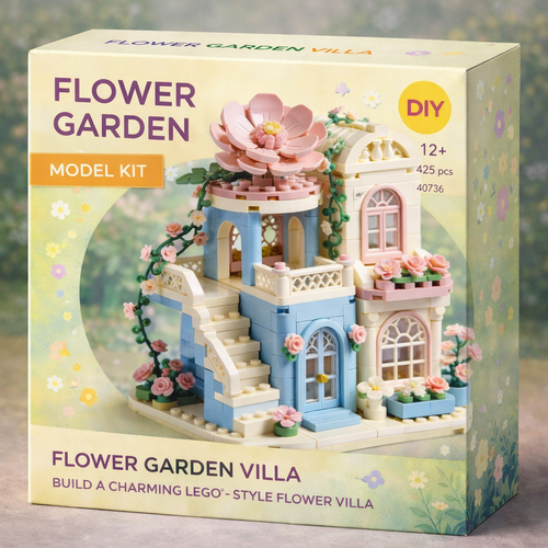 DIY Romantic Garden Villa Building Set